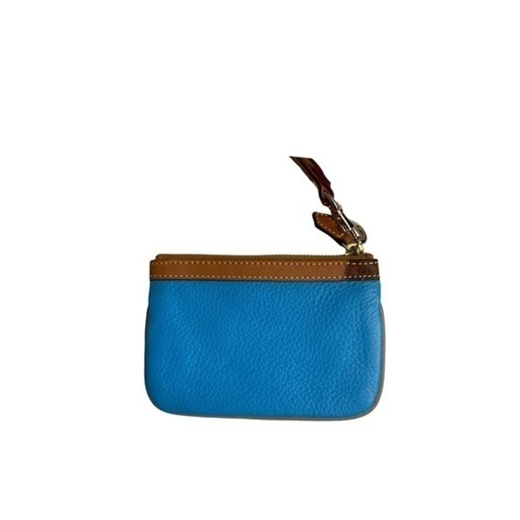 Dooney and Bourke blue leather wristlet bag